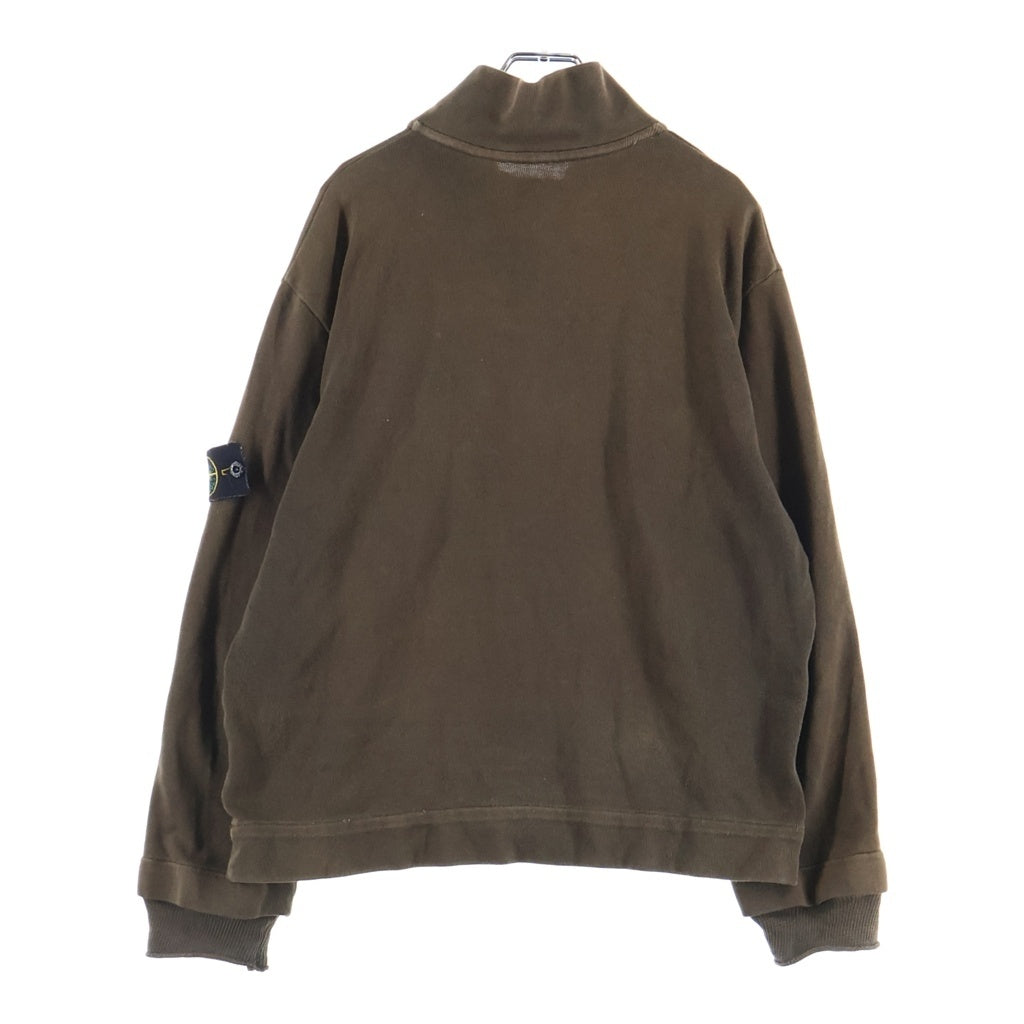 STONE ISLAND(ストーンアイランド) 00S Sweatshirt ハーフジップ ロゴワッペン ハイネックスウェットトレーナー ブラウン