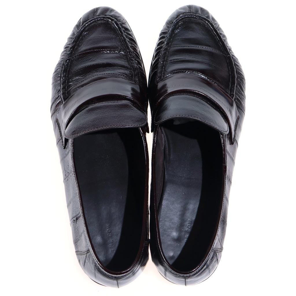 THE ROW(ザロウ) Soft Loafer ソフトローファー レザーローカットシューズ ブラウン