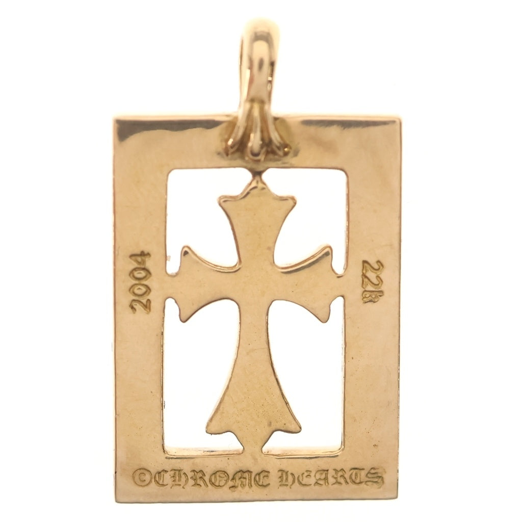CHROME HEARTS(クロムハーツ) 22K FRMD OPN BBYFAT PAVE/D フレームドオープン ベイビーファット PAVEダイヤモンド ペンダントトップ ゴールド
