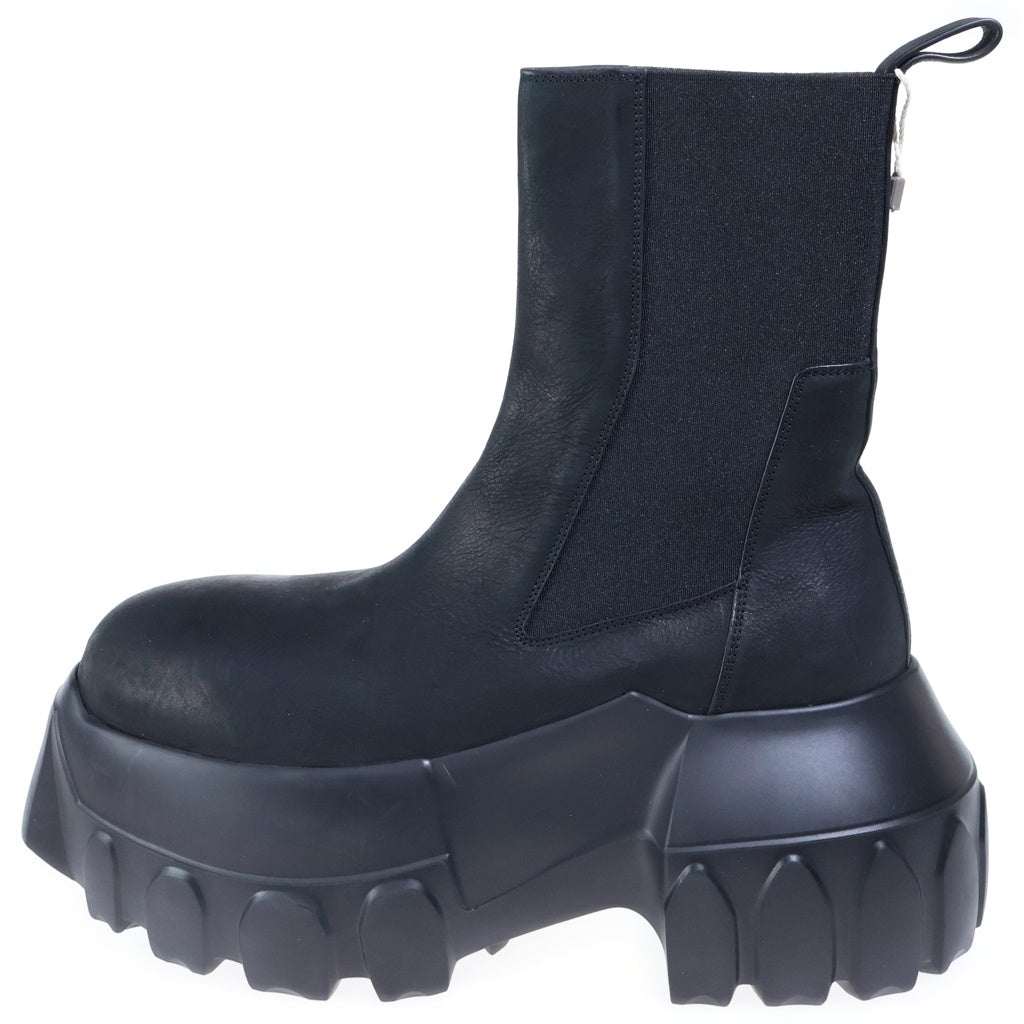 Rick Owens(リックオウエンス) BEATLE MEGA TRACTOR メガトラクター レザーハイカットブーツ ブラック RP02E4865-LWN