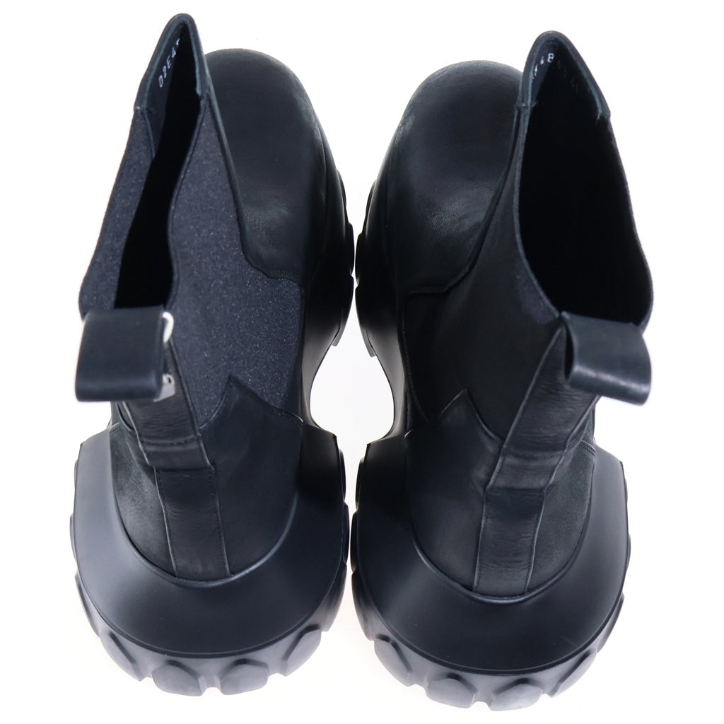 Rick Owens(リックオウエンス) BEATLE MEGA TRACTOR メガトラクター レザーハイカットブーツ ブラック RP02E4865-LWN