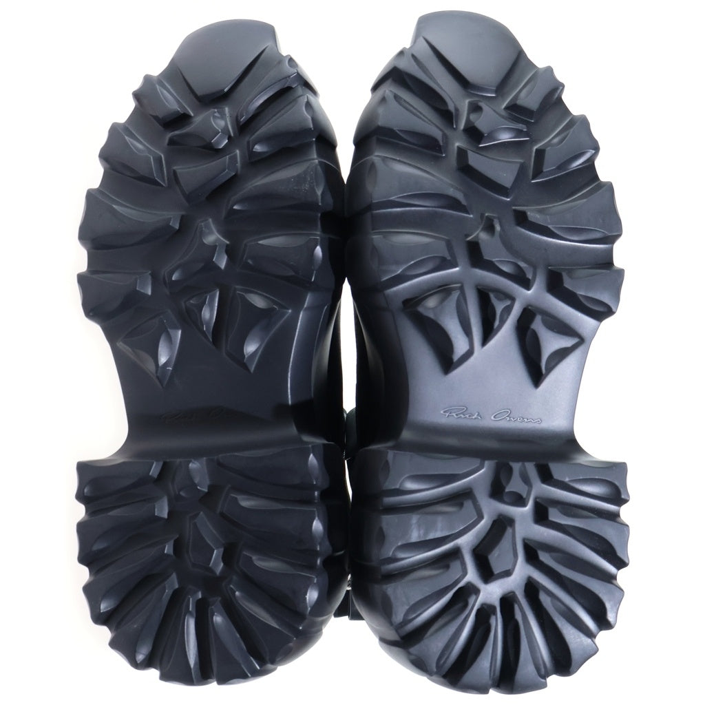 Rick Owens(リックオウエンス) BEATLE MEGA TRACTOR メガトラクター レザーハイカットブーツ ブラック RP02E4865-LWN