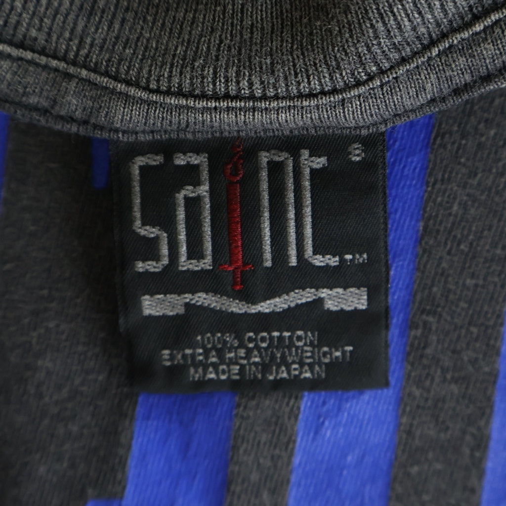 SAINT MICHAEL(セントマイケル) 24AW NOTHING IMP L/S Tee ロングスリーブ 長袖Tシャツ カットソー ブラック SM-YS1-0000-C35