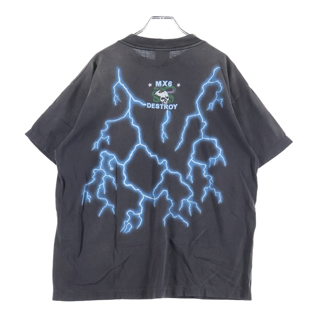 SAINT MICHAEL(セントマイケル) 24AW MEDUSA Tee メデューサ 半袖Tシャツ カットソー ブラック SM-YS1-0000-002