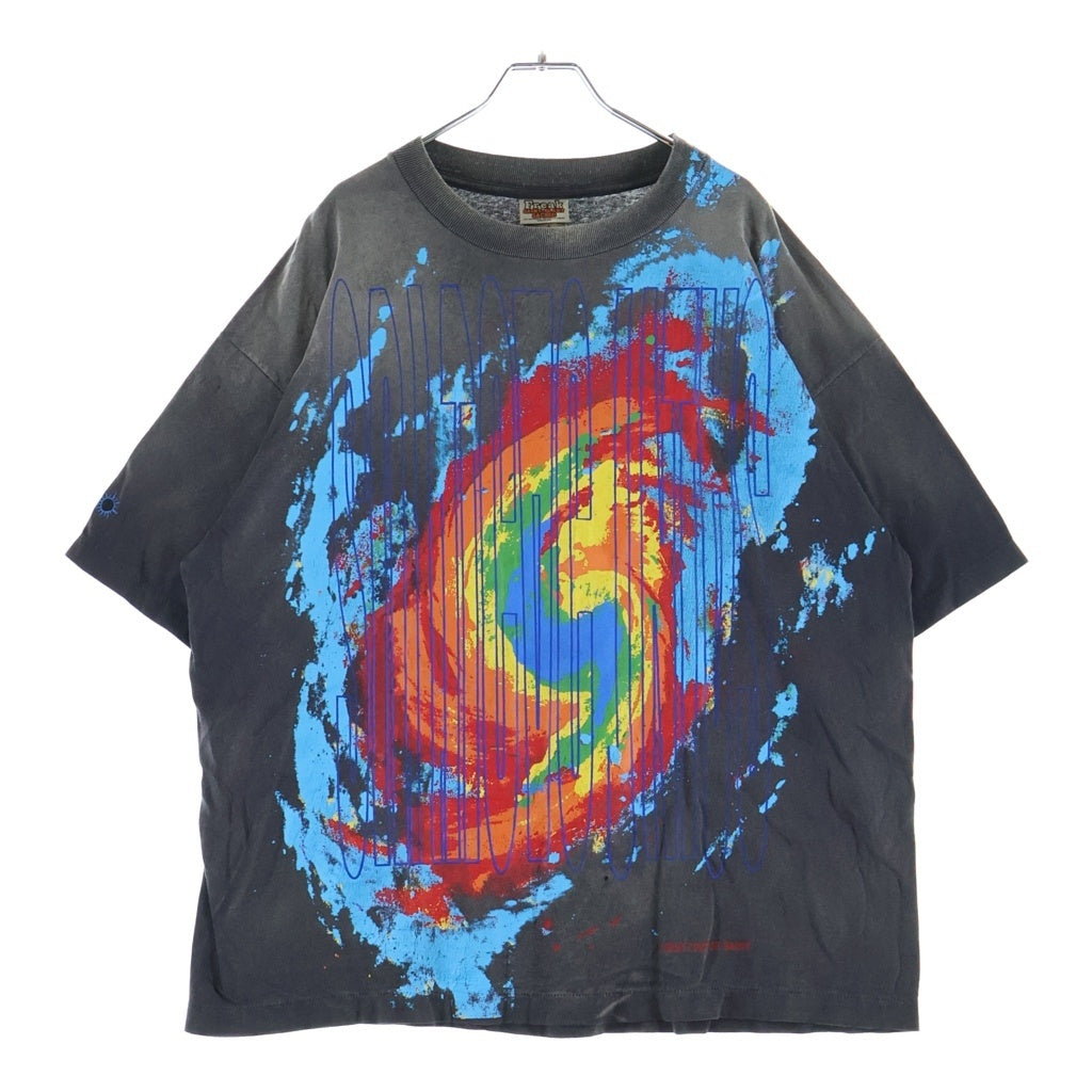 SAINT MICHAEL(セントマイケル) 24AW CP ANGRY LV GD Tee × カクタス プラント フリー マーケット 半袖Tシャツ カットソー ブラック SM-YS1-0000-C05