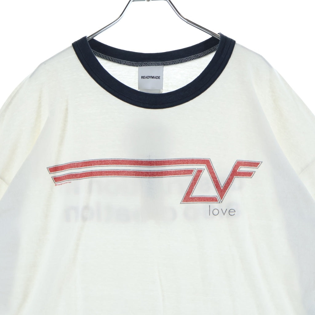 READY MADE(レディメイド) 24SS RINGER Tee リンガー 半袖Tシャツ カットソー ホワイト RM-P01-0000-074