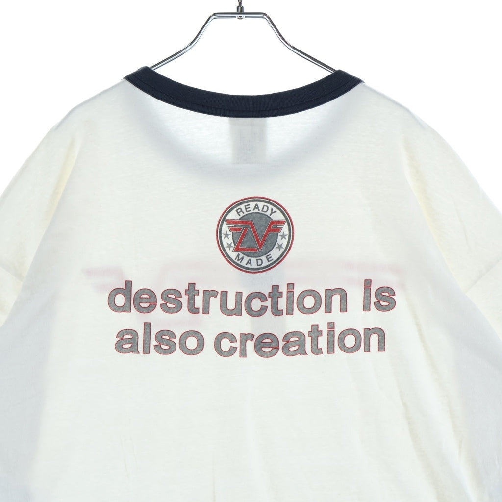 READY MADE(レディメイド) 24SS RINGER Tee リンガー 半袖Tシャツ カットソー ホワイト RM-P01-0000-074