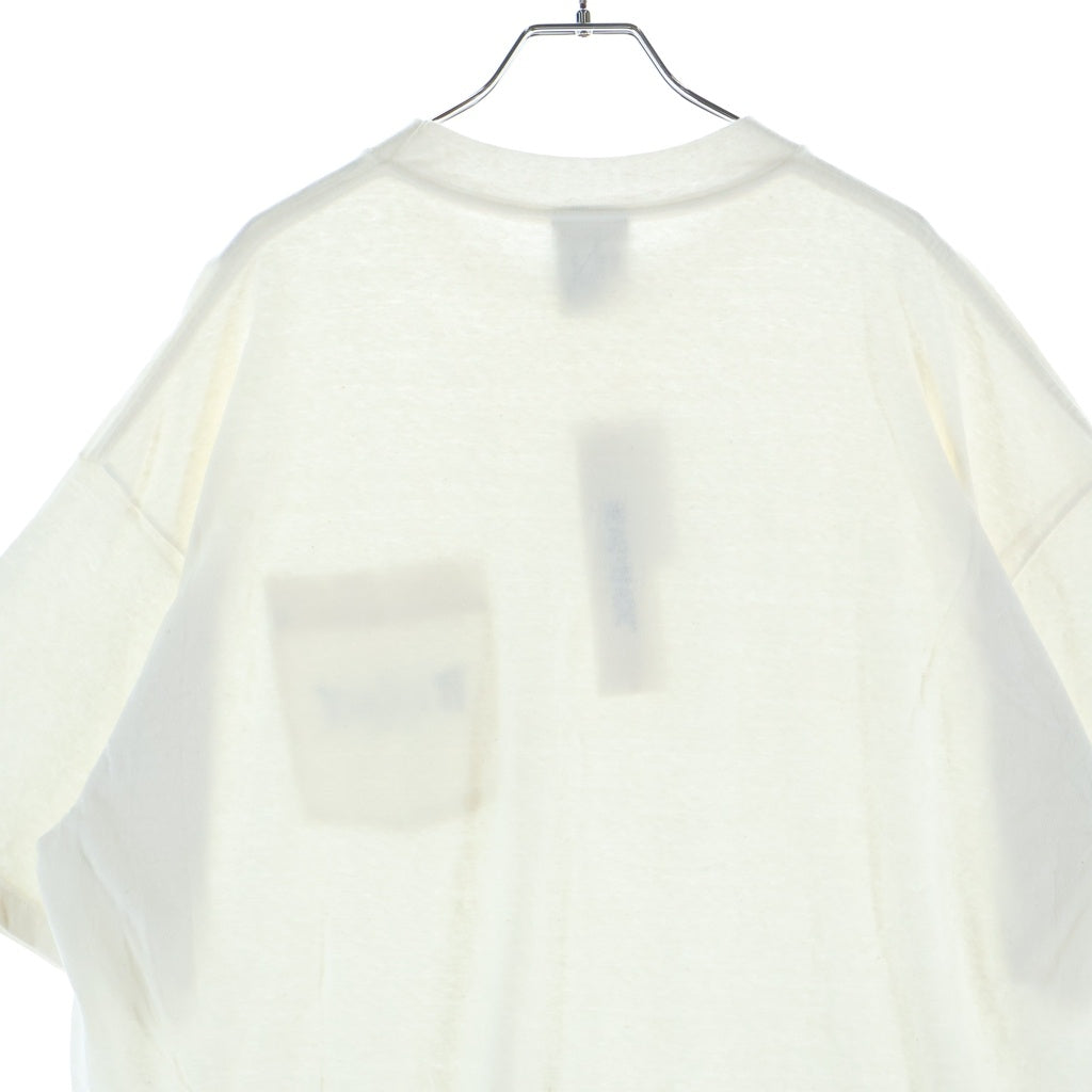READY MADE(レディメイド) 24SS POCKET LOGO Tee ポケット ロゴ 半袖Tシャツ カットソー ホワイト RM-P01-0000-075