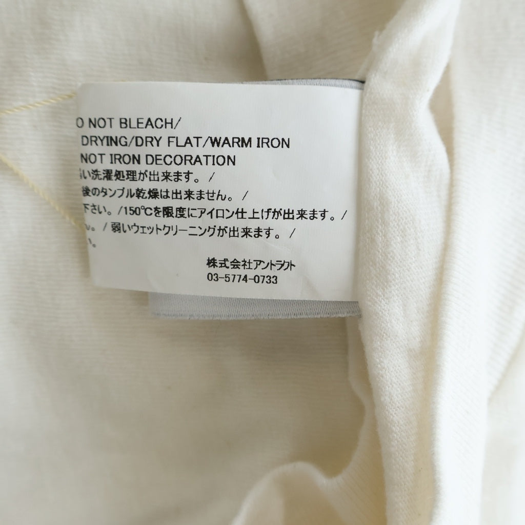 READY MADE(レディメイド) 24SS POCKET LOGO Tee ポケット ロゴ 半袖Tシャツ カットソー ホワイト RM-P01-0000-075