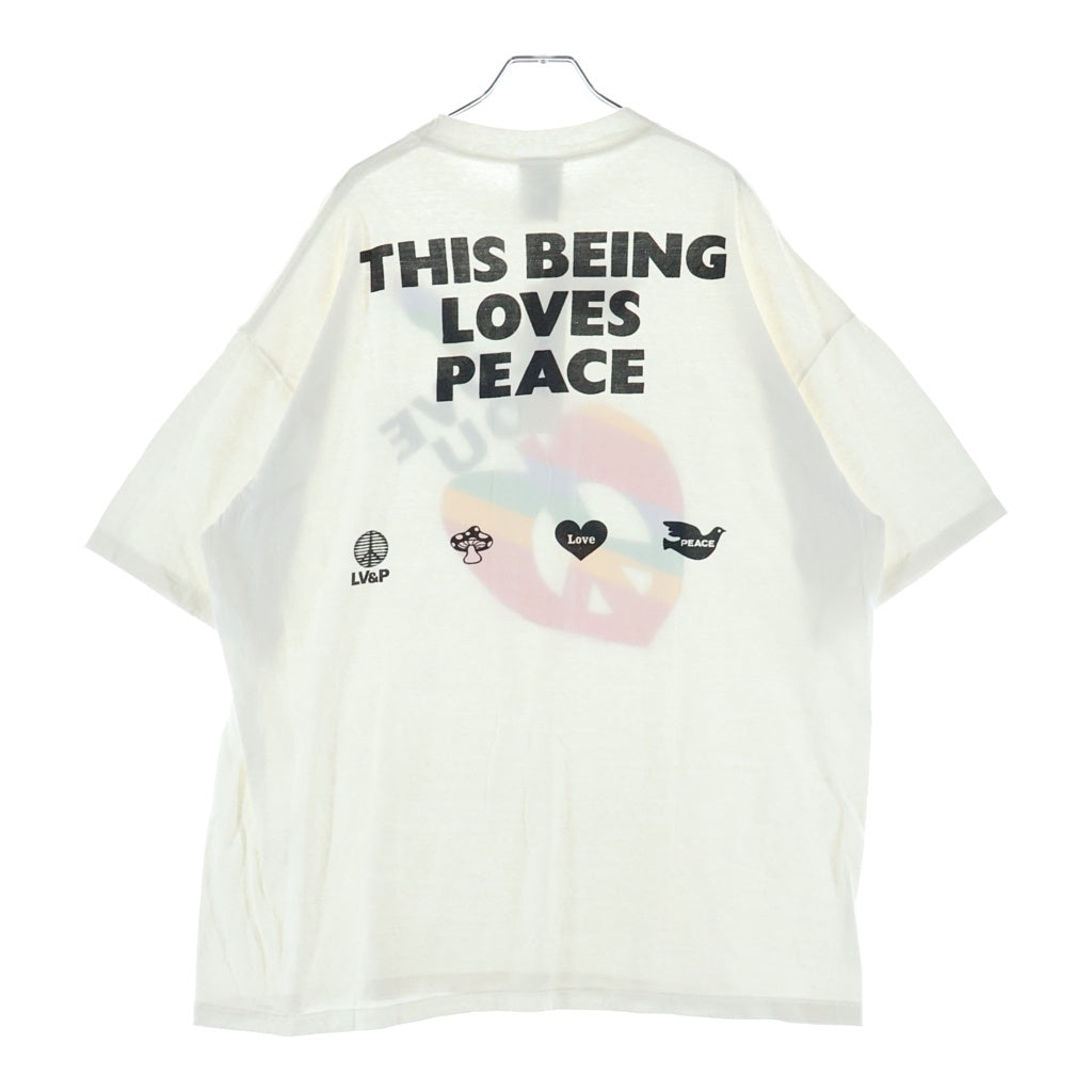 READY MADE(レディメイド) 24SS PEACE Tee ピース 半袖Tシャツ カットソー ホワイト RM-P01-0000-072