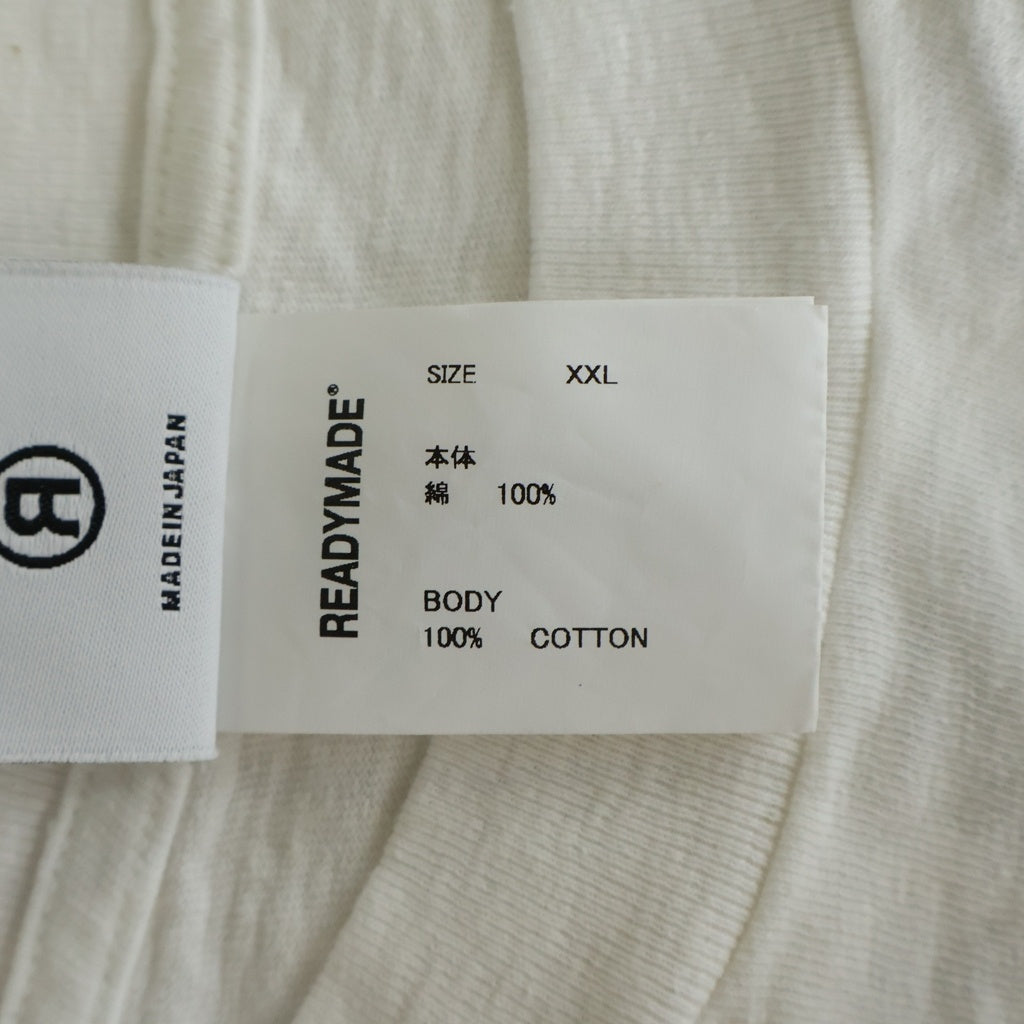READY MADE(レディメイド) 24SS PEACE Tee ピース 半袖Tシャツ カットソー ホワイト RM-P01-0000-072