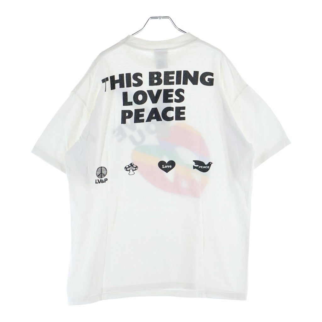 READY MADE(レディメイド) 24SS PEACE Tee ピース 半袖Tシャツ カットソー ホワイト RM-P01-0000-072