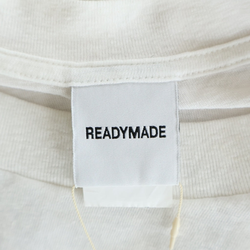 READY MADE(レディメイド) 24SS PEACE Tee ピース 半袖Tシャツ カットソー ホワイト RM-P01-0000-072