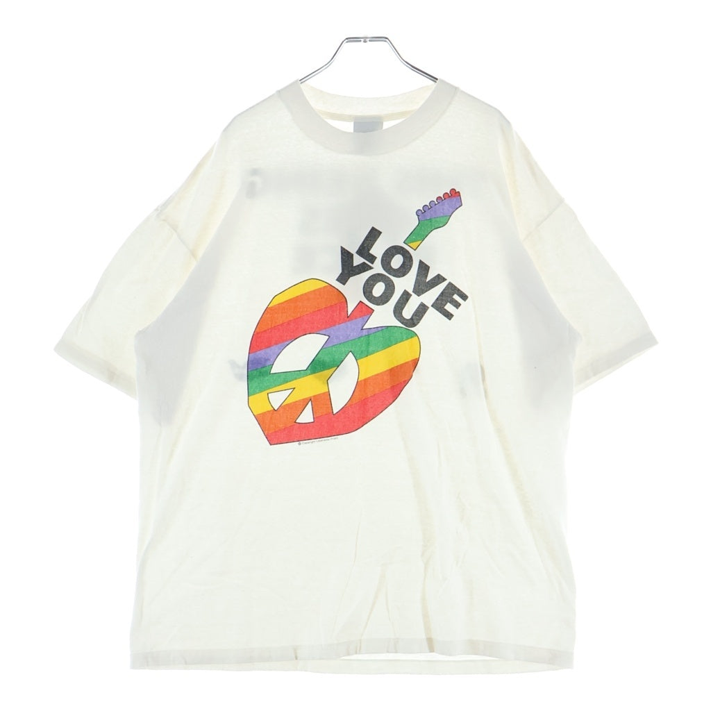 READY MADE(レディメイド) 24SS PEACE Tee ピース 半袖Tシャツ カットソー ホワイト RM-P01-0000-072