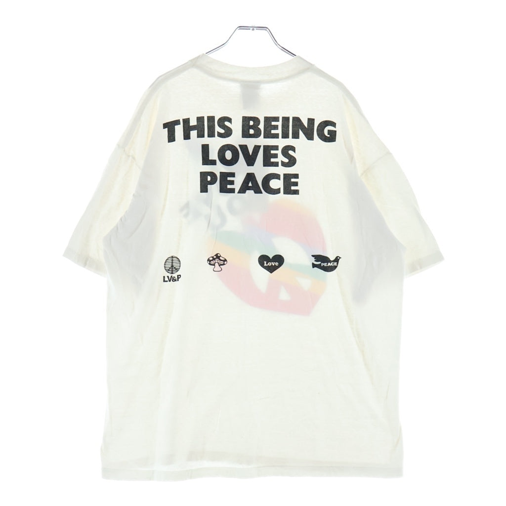 READY MADE(レディメイド) 24SS PEACE Tee ピース 半袖Tシャツ カットソー ホワイト RM-P01-0000-072