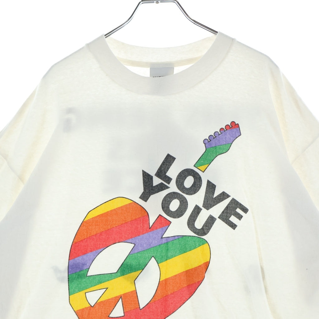 READY MADE(レディメイド) 24SS PEACE Tee ピース 半袖Tシャツ カットソー ホワイト RM-P01-0000-072
