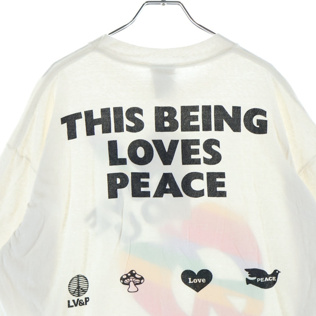 READY MADE(レディメイド) 24SS PEACE Tee ピース 半袖Tシャツ カットソー ホワイト RM-P01-0000-072