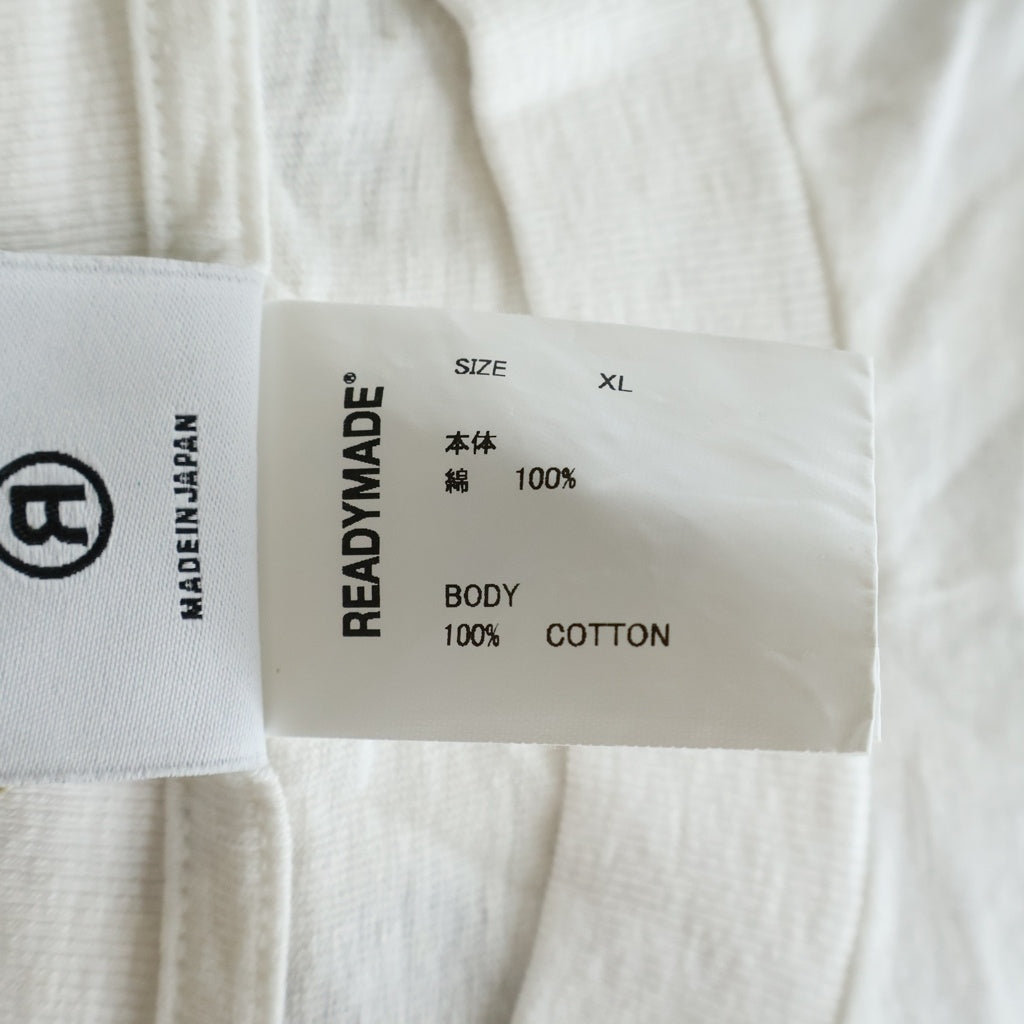 READY MADE(レディメイド) 24SS PEACE Tee ピース 半袖Tシャツ カットソー ホワイト RM-P01-0000-072