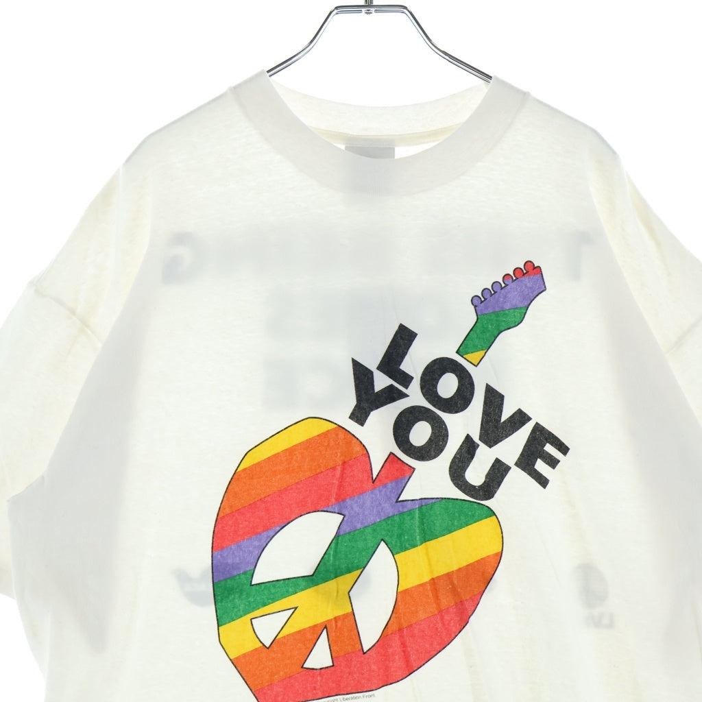 READY MADE(レディメイド) 24SS PEACE Tee ピース 半袖Tシャツ カットソー ホワイト RM-P01-0000-072