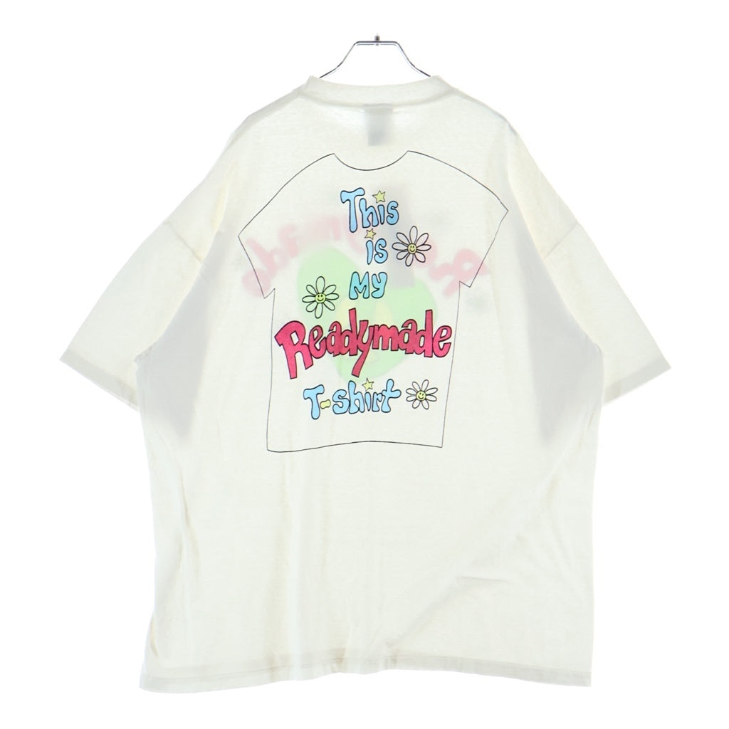 READY MADE(レディメイド) 24SS THIS IS MY Tee ディスイズマイ 半袖Tシャツ カットソー ホワイト RM-P01-0000-073