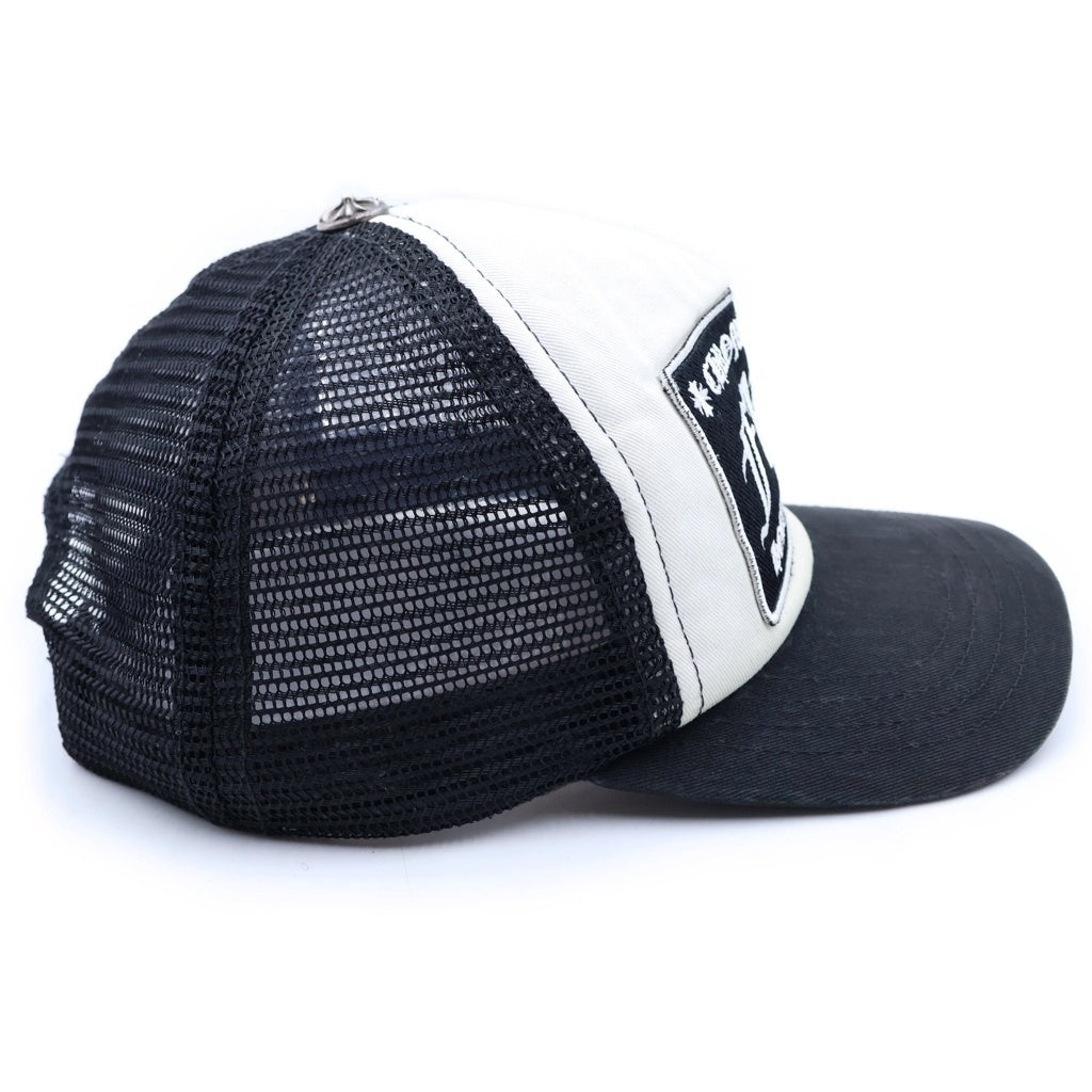CHROME HEARTS(クロムハーツ) TRUCKER CAP FUCK トラッカー メッシュキャップ ファック 帽子 ホワイト/ブラック