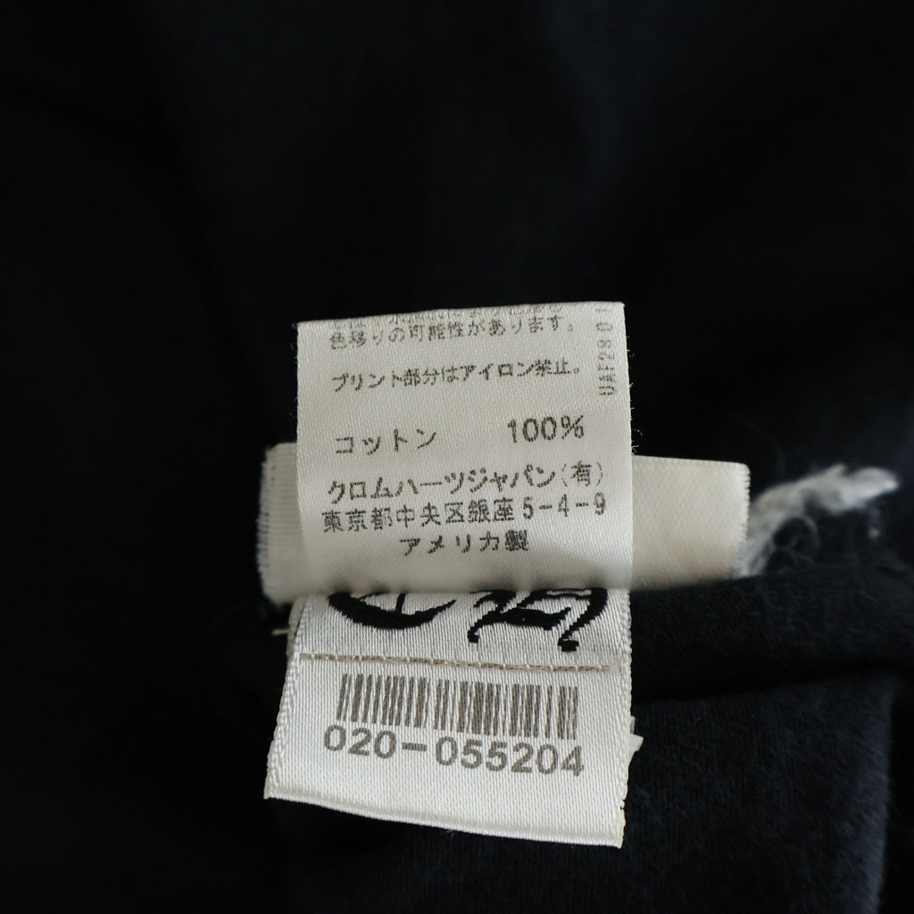 CHROME HEARTS(クロムハーツ) Neck Logo Horse Shoes Tee ネックロゴ バック ホースシューCH 半袖Tシャツ カットソー ネオン ブラック