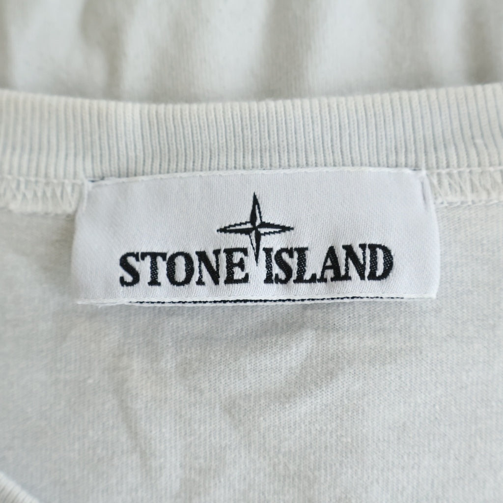 STONE ISLAND(ストーンアイランド) 26SS Logo Tee ロゴ ワッペン 半袖Tシャツ カットソー ホワイト L1S152100013S0305