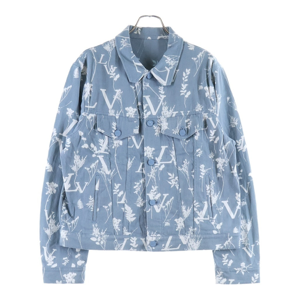 LOUIS VUITTON(ルイヴィトン) 22AW ヴァージル期 LV DNA Leaf Denim Jacket リーフ デニム トラッカージャケット ブルー RM222Q NF1 HNA59W