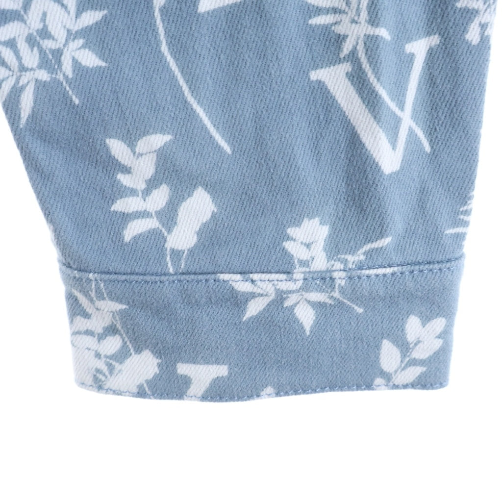 LOUIS VUITTON(ルイヴィトン) 22AW ヴァージル期 LV DNA Leaf Denim Jacket リーフ デニム トラッカージャケット ブルー RM222Q NF1 HNA59W