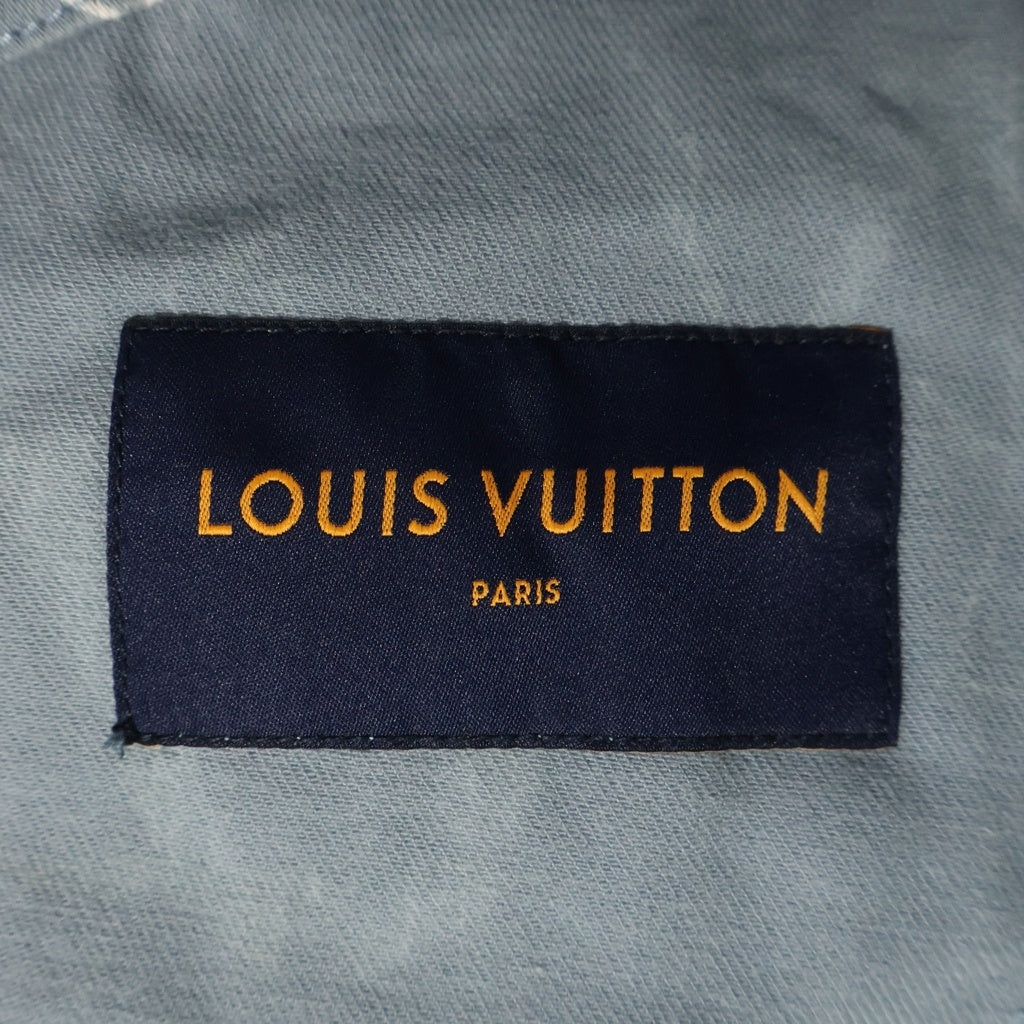 LOUIS VUITTON(ルイヴィトン) 22AW ヴァージル期 LV DNA Leaf Denim Jacket リーフ デニム トラッカージャケット ブルー RM222Q NF1 HNA59W