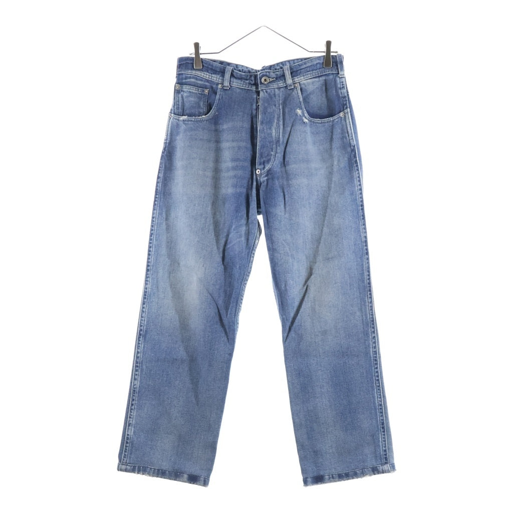 Maison Margiela(メゾンマルジェラ) DISTRESSED 5 POCKETS JEANS ウォッシュ加工 ストレート デニムパンツ インディゴ S50LA0240 S30383