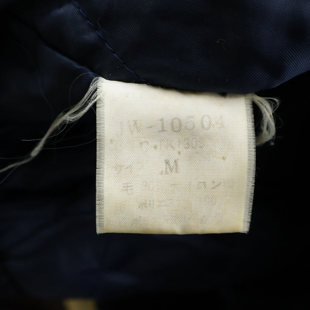 VAN(ヴァン) Leather Wool Stadium Jacket レザー ウール スタジャン ネイビー JW-10504