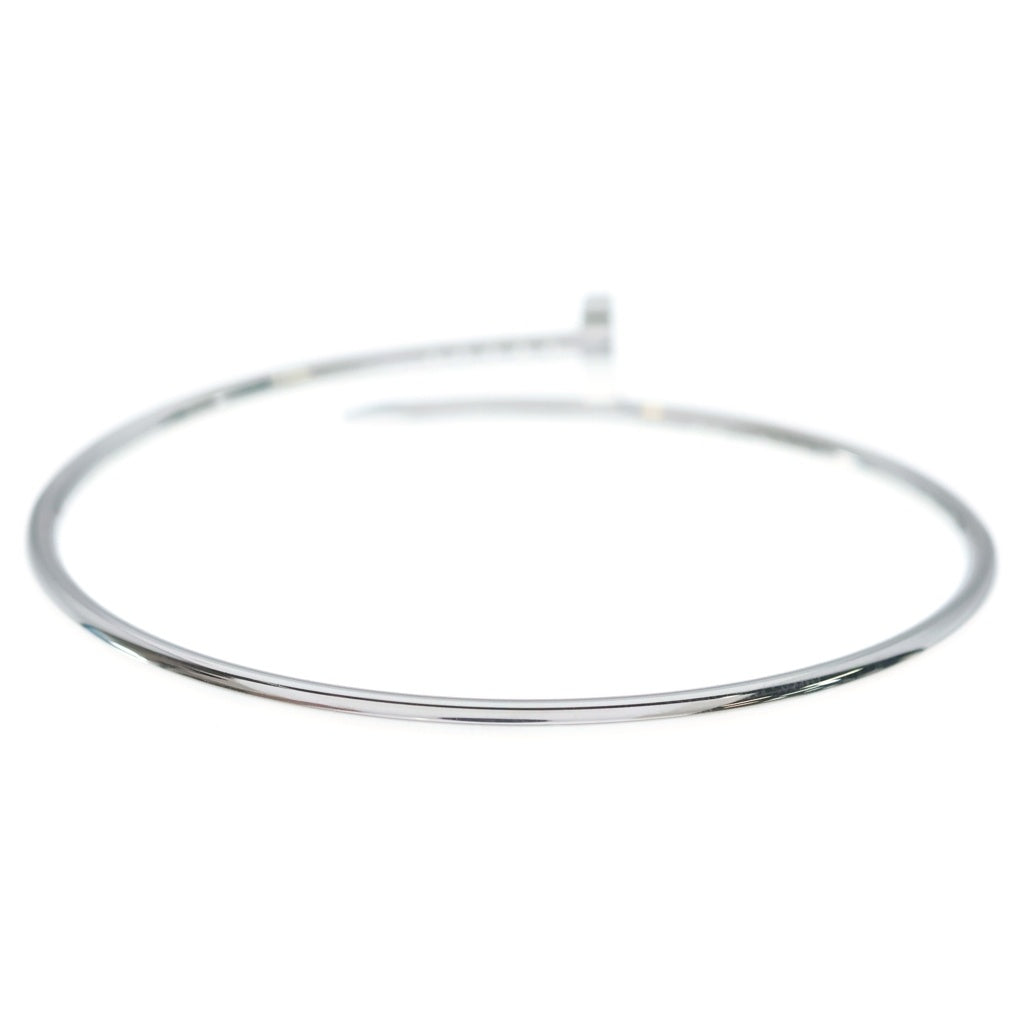 Cartier(カルティエ) K18WG Juste un Clou SM ジュストアンクル バングル ブレスレット ホワイトゴールド B6083900 レディース