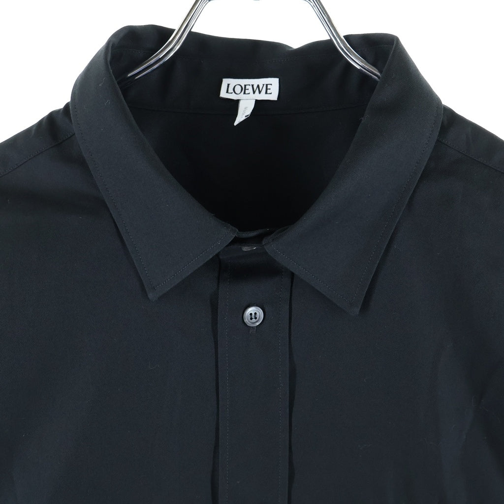 LOEWE(ロエベ) Anagram Shirt アナグラムパッチ 長袖シャツ ブラック H526Y05X46
