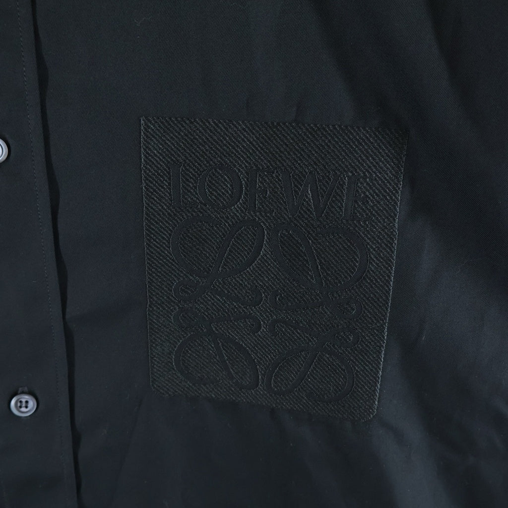LOEWE(ロエベ) Anagram Shirt アナグラムパッチ 長袖シャツ ブラック H526Y05X46