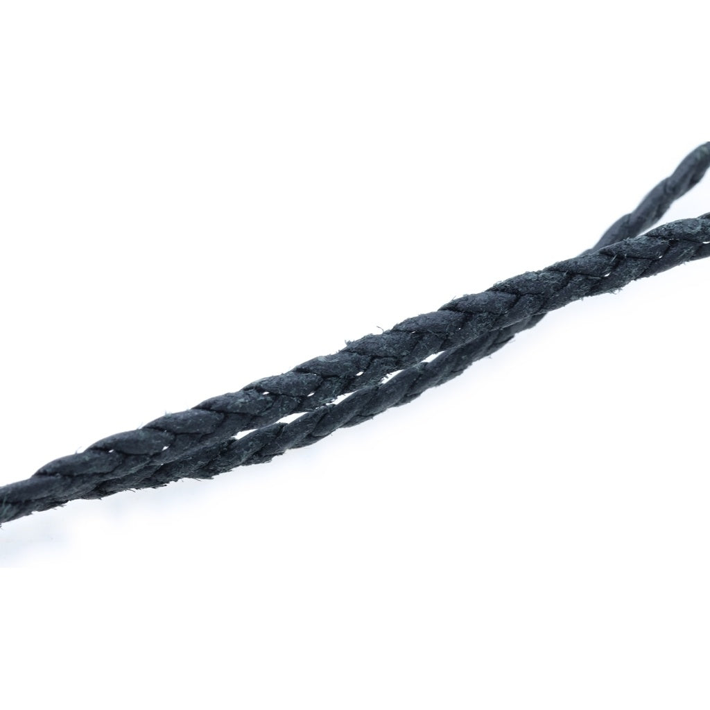 CHROME HEARTS(クロムハーツ) BS FLEUER W LEATHER BRAID BSフレア レザーブレイド ペンダントトップ シルバー