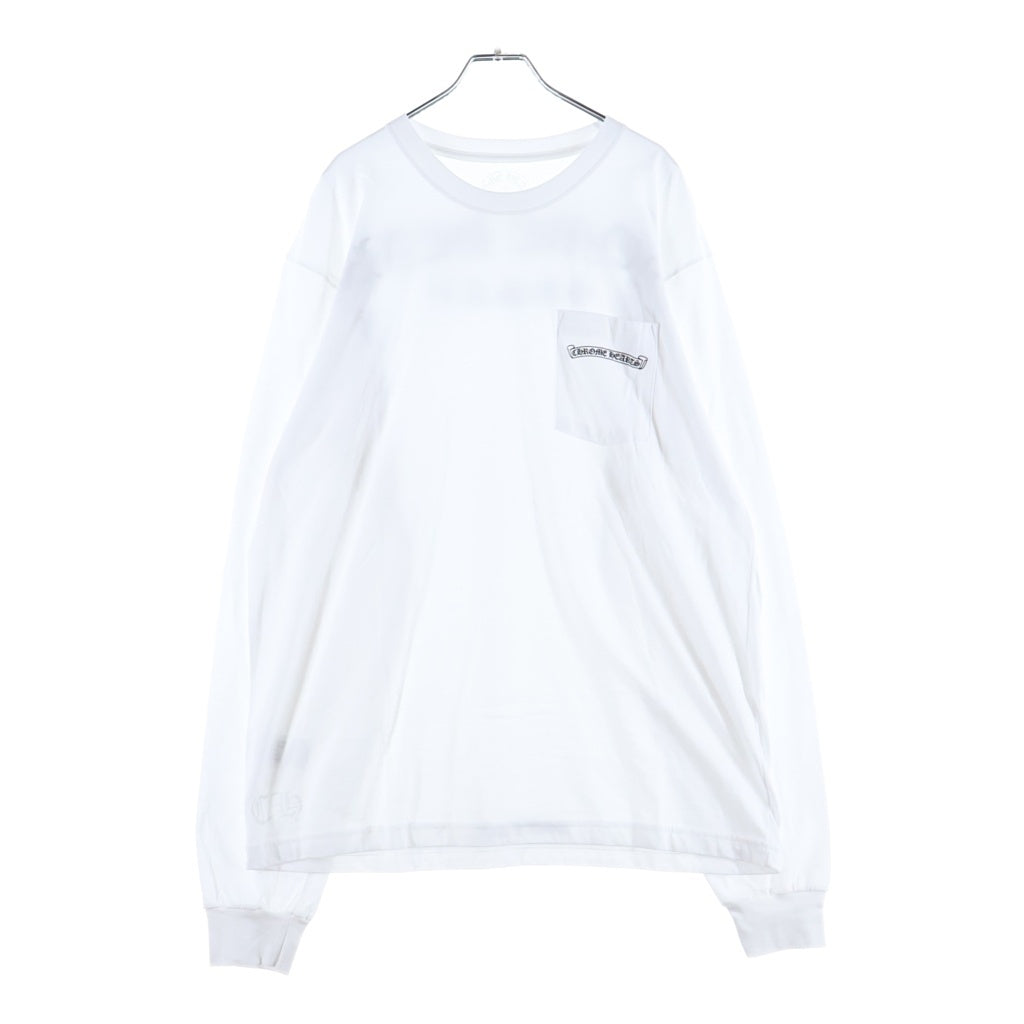 CHROME HEARTS(クロムハーツ) CH L/S T-SHIRT バックアーチロゴ 長袖Tシャツ ロンT ホワイト