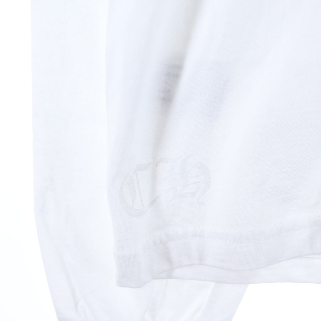 CHROME HEARTS(クロムハーツ) CH L/S T-SHIRT バックアーチロゴ 長袖Tシャツ ロンT ホワイト