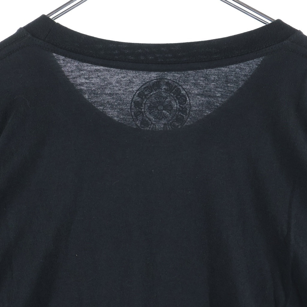 CHROME HEARTS(クロムハーツ) CH L/S T-SHIRT アームフローラル バックホースシュープリント 長袖Tシャツ ロンT ブラック