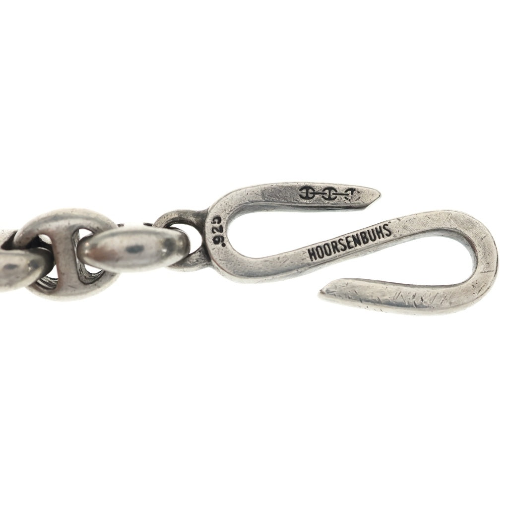 HOORSENBUHS(ホーセンブース) 10mm OPEN-LINK WALLET CHAIN DIAMOND オープンリンク ウォレットチェーン ダイヤモンド シルバー