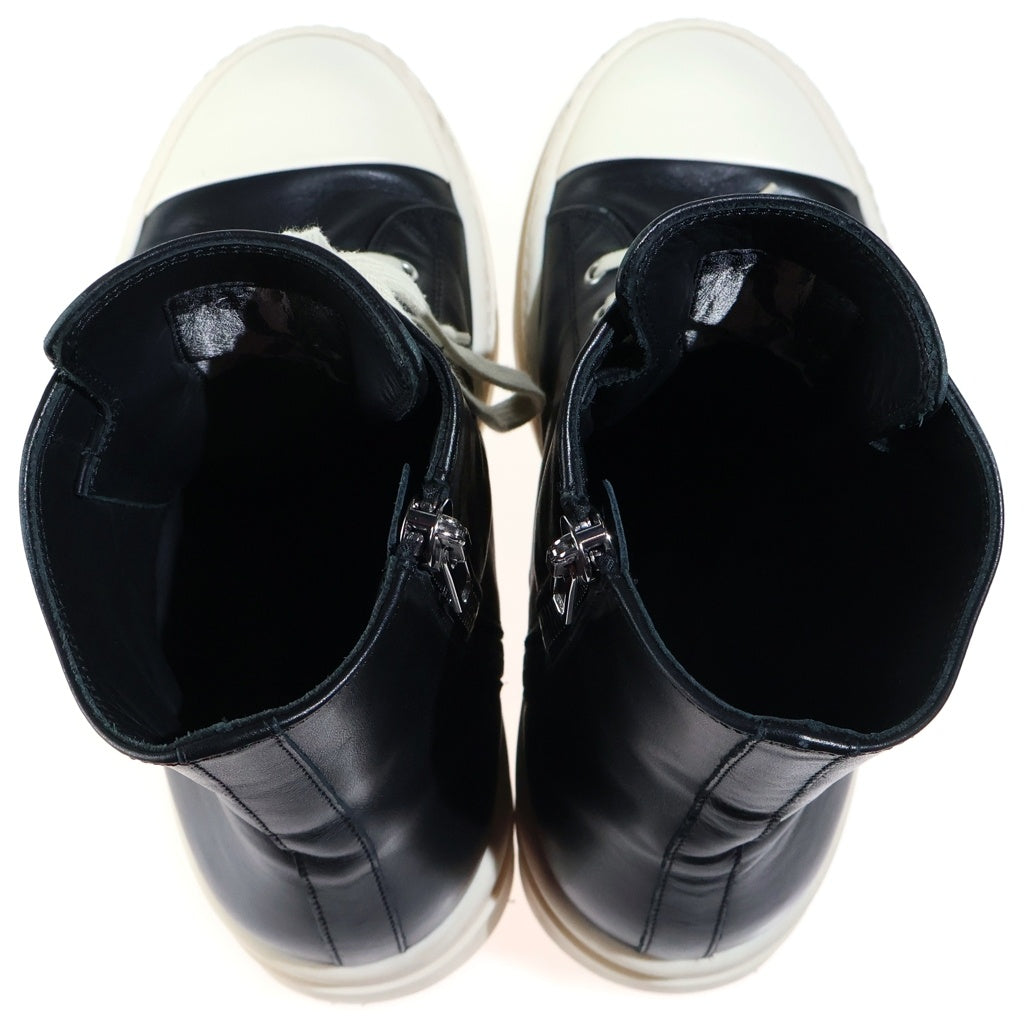 Rick Owens(リックオウエンス) 26SS MEGA BUMPER SNEAKS メガバンパー レザーハイカットシューズ ブラック RU01F2859-LCO