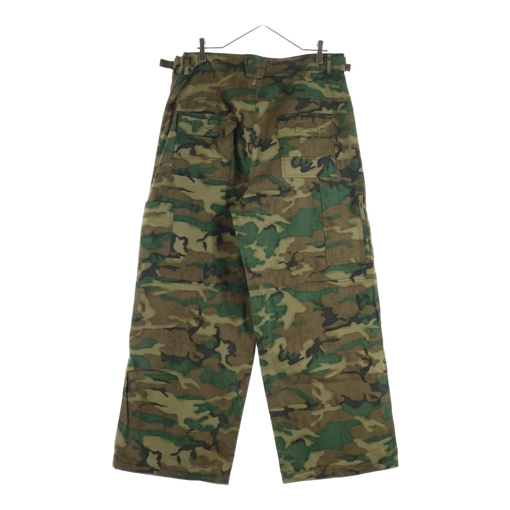 NO BRAND(ノーブランド) SIDE SERVICE (サイドサービス) Magnetic Woodand Camo Baggy Pants マグネット カモ バギー カーゴパンツ 迷彩 グリーン/ブラウン