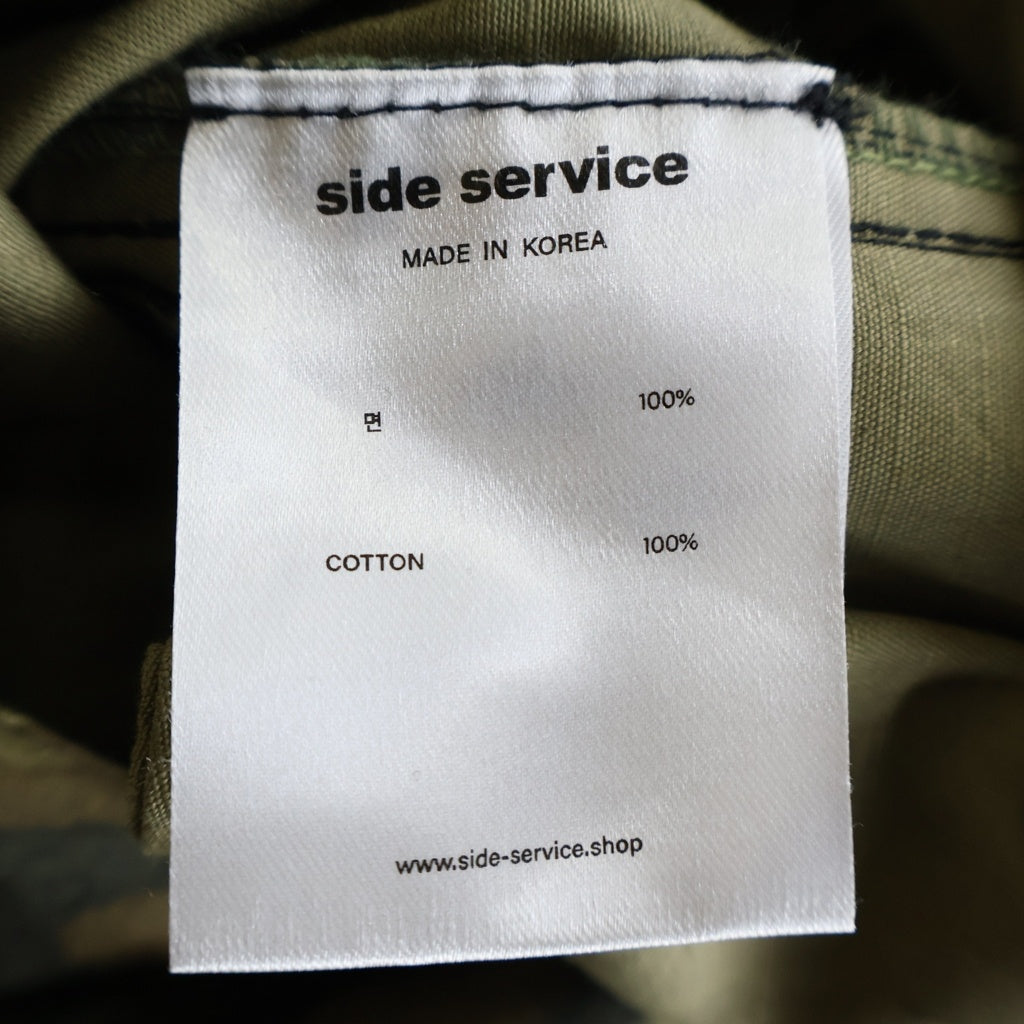 NO BRAND(ノーブランド) SIDE SERVICE (サイドサービス) Magnetic Woodand Camo Baggy Pants マグネット カモ バギー カーゴパンツ 迷彩 グリーン/ブラウン