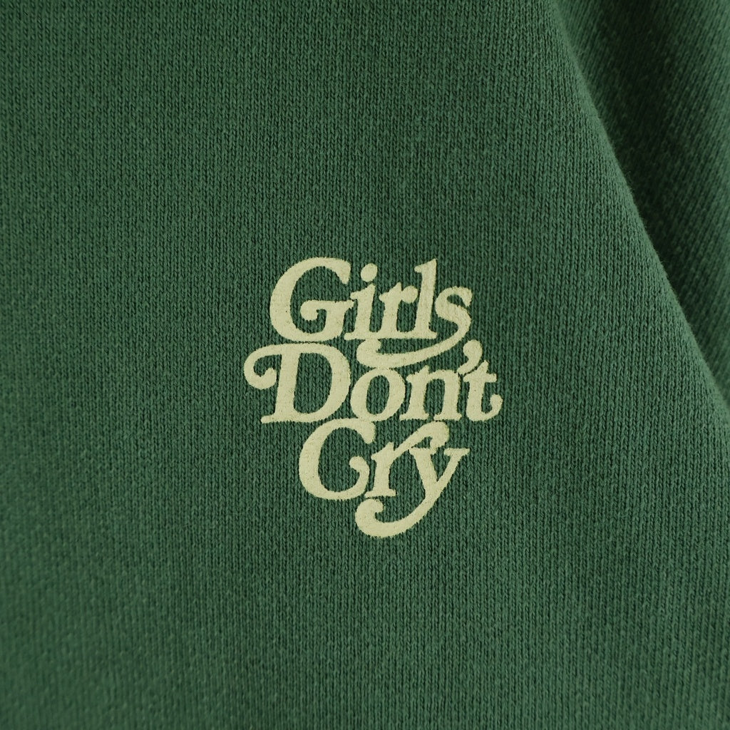 Girls Don't Cry(ガールズドントクライ) Logo Hoodie プルオーバーパーカー フーディ スウェット グリーン