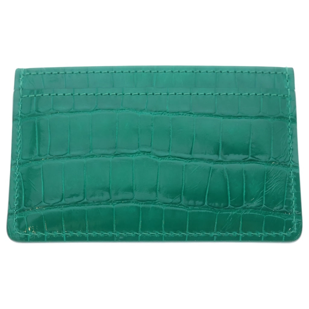 LOUIS VUITTON(ルイヴィトン) ポルトカルトサーンプル エキゾチックレザー エムロード カードケース グリーン