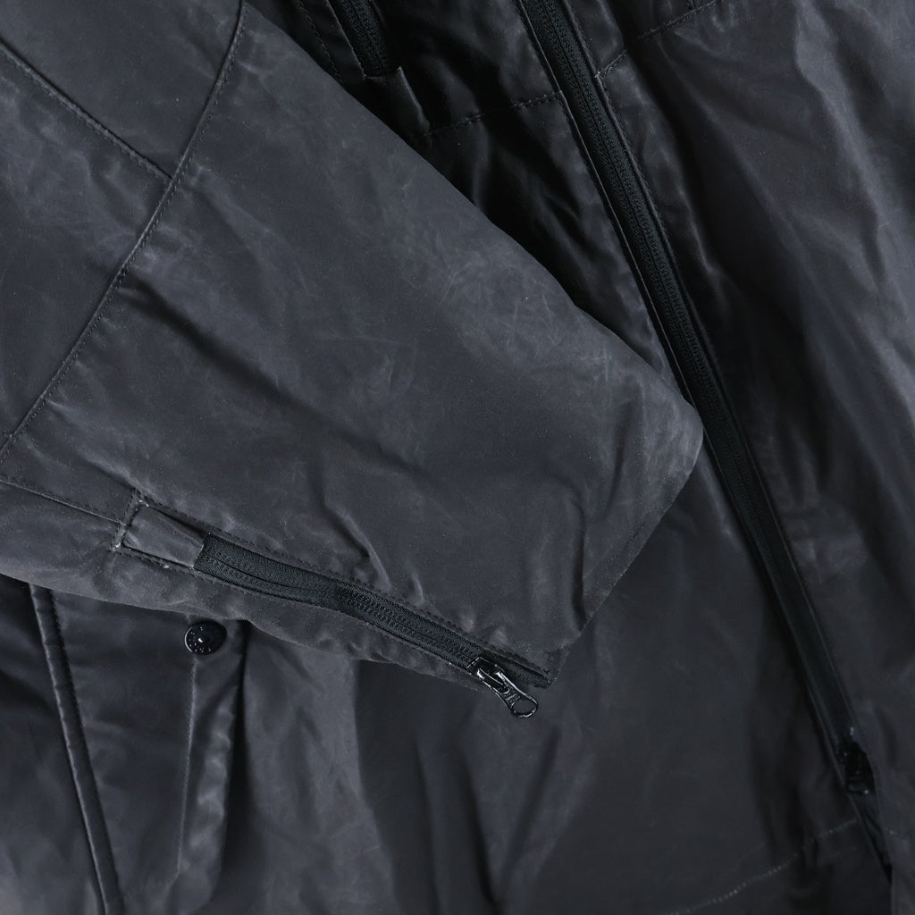 STONE ISLAND(ストーンアイランド) 22AW Zip Up Long Jacket ジップアップ ロング ジャケット ブラック 771970223