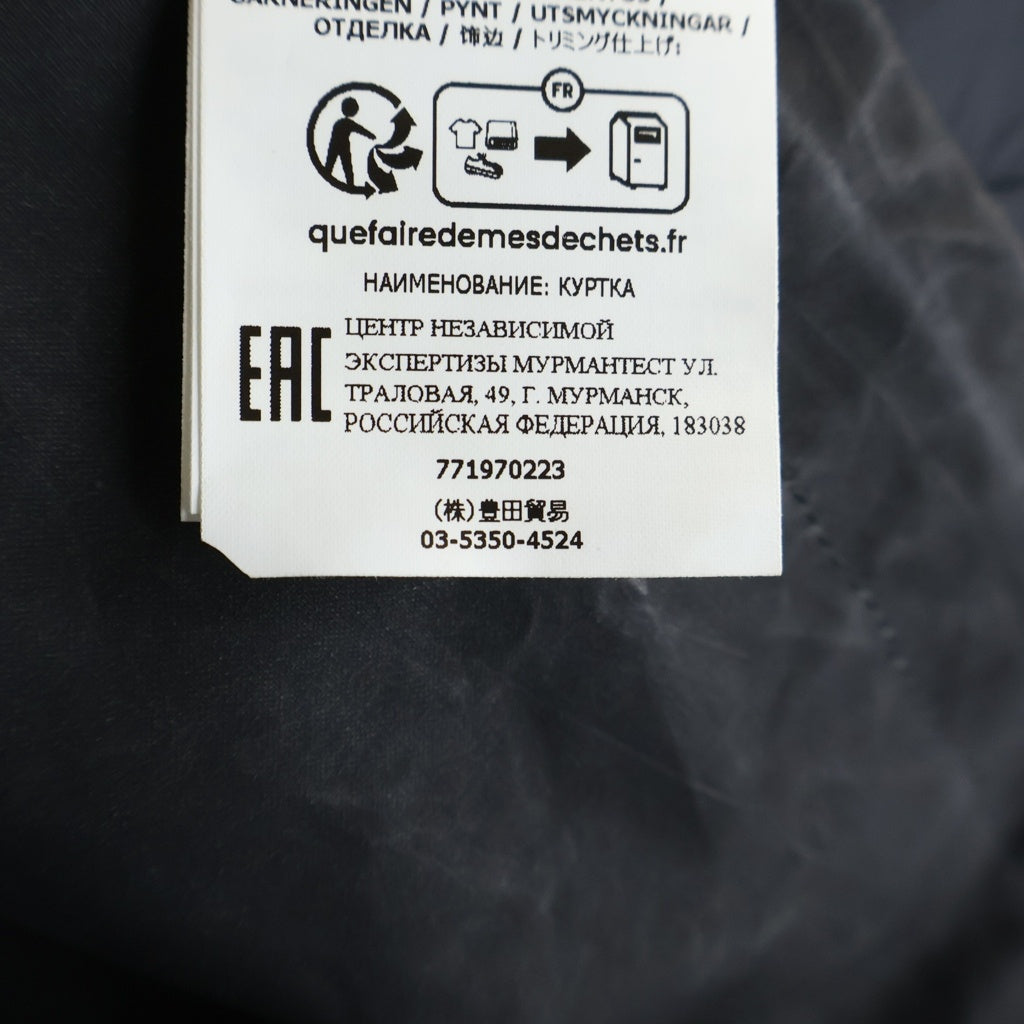 STONE ISLAND(ストーンアイランド) 22AW Zip Up Long Jacket ジップアップ ロング ジャケット ブラック 771970223
