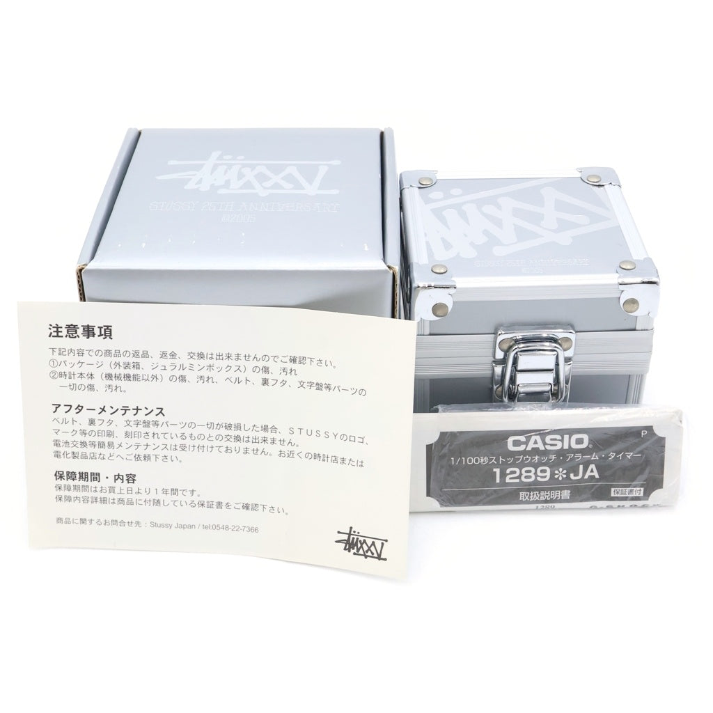 STUSSY(ステューシー) 00s ×CASIO G-SHOCK カシオ ジー・ショック 25周年記念3rdモデル 腕時計 ウォッチ ブラック DW-5000ST-1JR