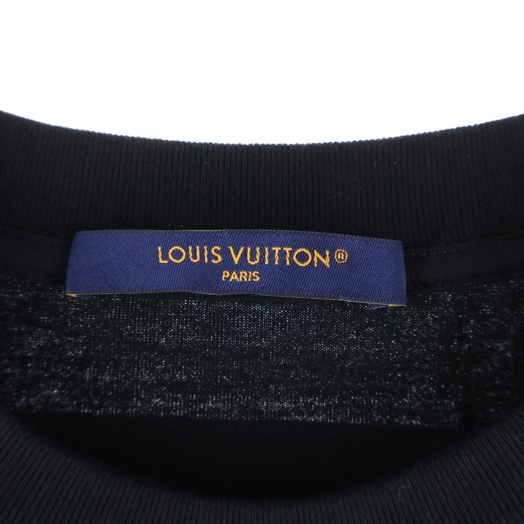 LOUIS VUITTON(ルイヴィトン) 23AW ビーズエンブロイダード クルーネック 半袖Tシャツ カットソー ブラック RM232 NPG HPY86W