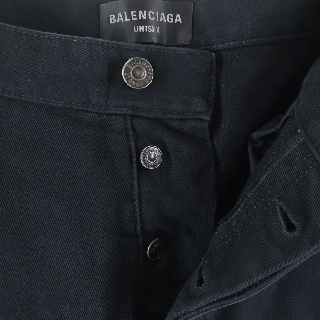 BALENCIAGA(バレンシアガ) 24AW Buggy Denim Pants バギー デニム パンツ ブラック 745213 TQW83